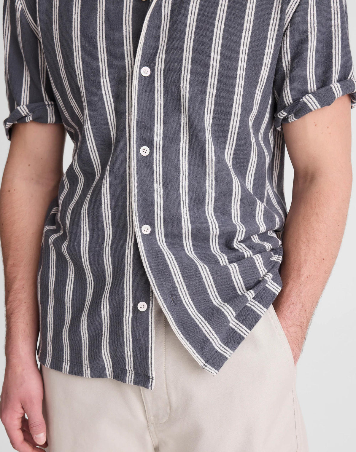 The Camp Shirt in Seaport Terry Heirloom Blue | Madewell Best Seller