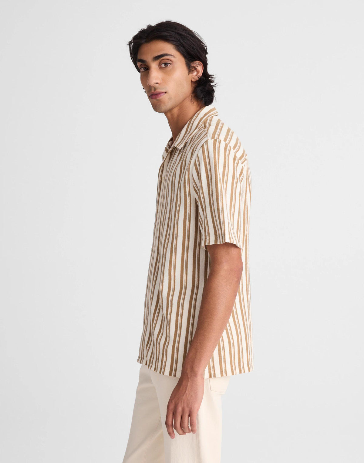 The Camp Shirt in Seaport Terry Maple Seed | Madewell Deals