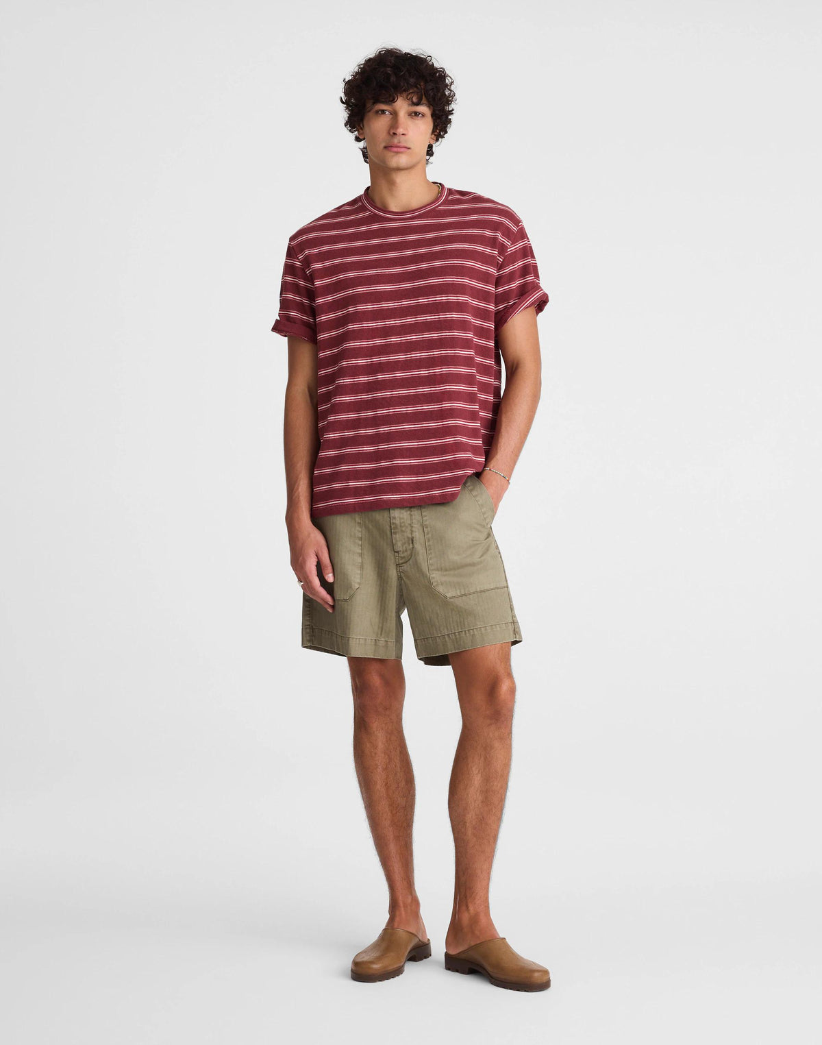 The Vintage Tee in Jacquard Dusty Merlot | Madewell Smart Buy