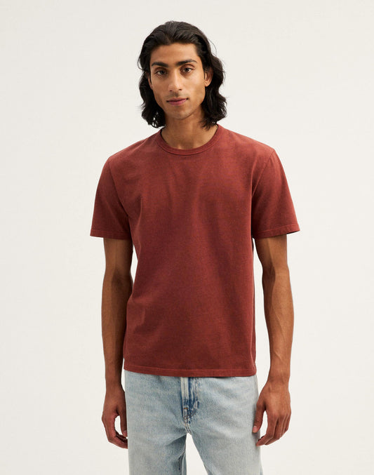 Garment-Dyed Allday Crewneck Tee Henna | Madewell Premium