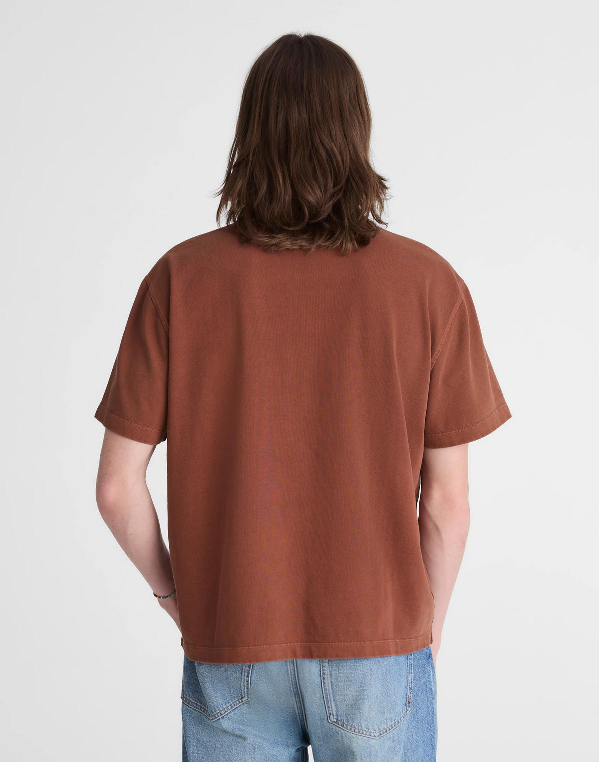 Short-Sleeve Compact-Knit Polo Cinnamon Stick | Madewell Smart Buy