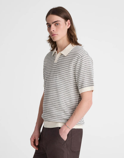 Single-Button Sweater Polo Vintage Ivory | Madewell Signature