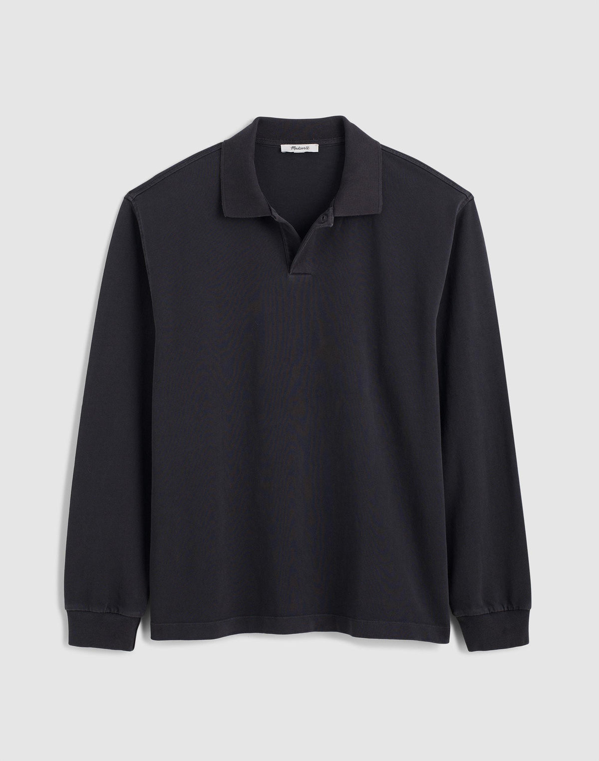 Compact-Knit Polo Coal | Madewell Classic