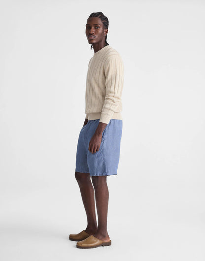 Pull-On Shorts in Linen Light Chambray | Madewell Latest