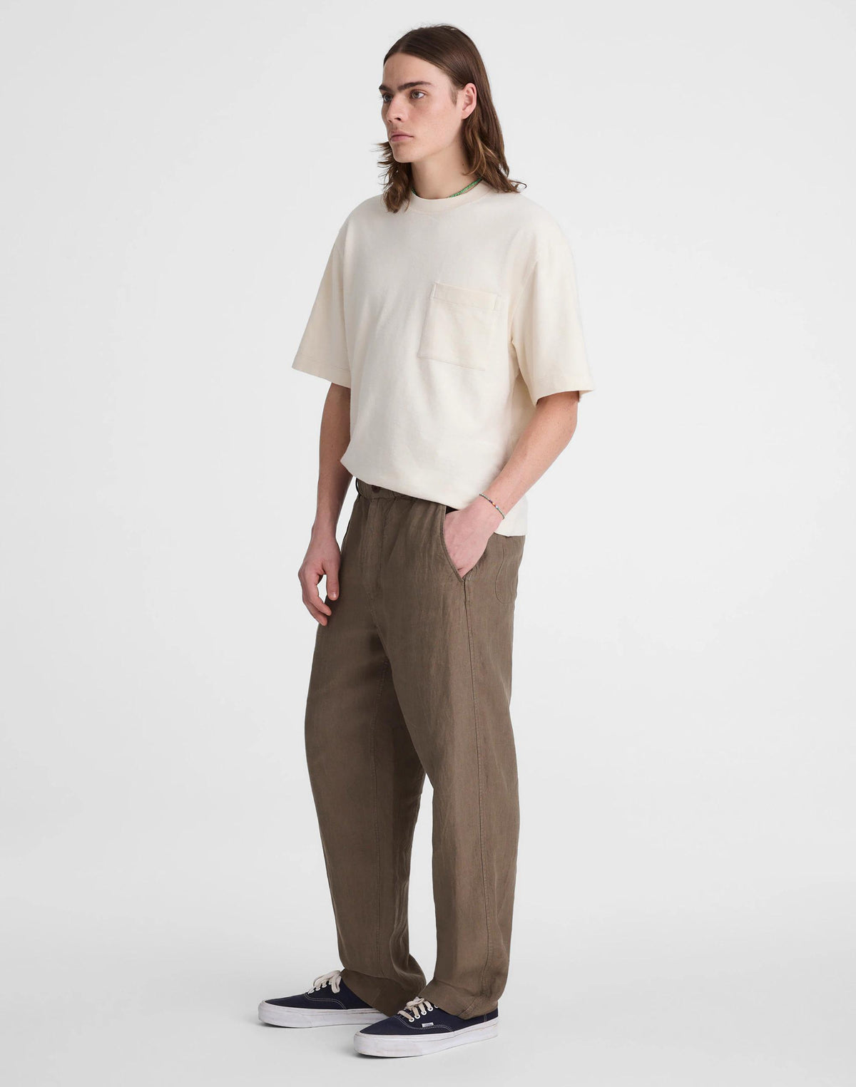 Pull-On Pant in Linen Olive | Madewell Featured