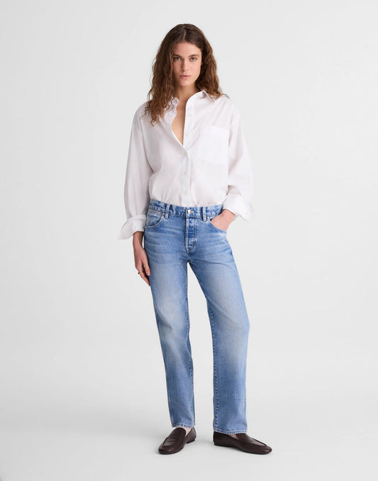 The Dean Easy Straight Jean Light Lapis Wash | Madewell Essential