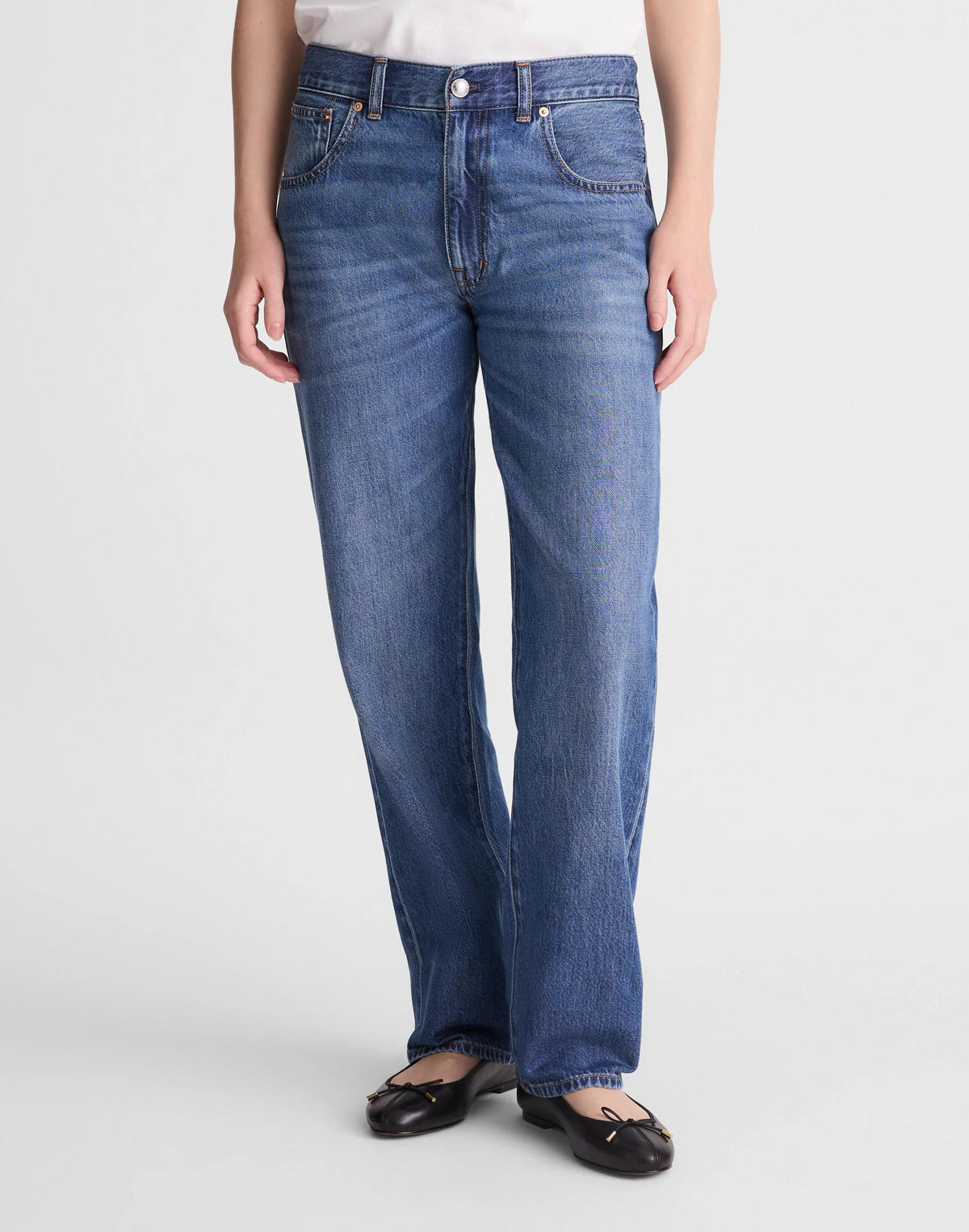 The Dean Easy Straight Jean in Airy Denim Birkdale Wash | Madewell Best Price