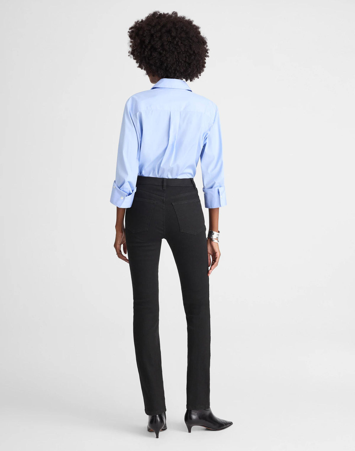 The Pencil Jean in Super Stretch Denim Black Frost | Madewell Recommended