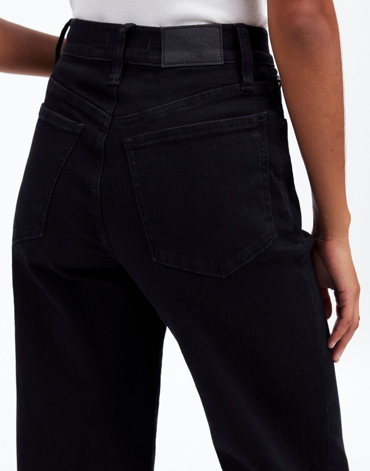 The Perfect Vintage Wide-Leg Jean Black Rinse Wash | Madewell Customer Favorite