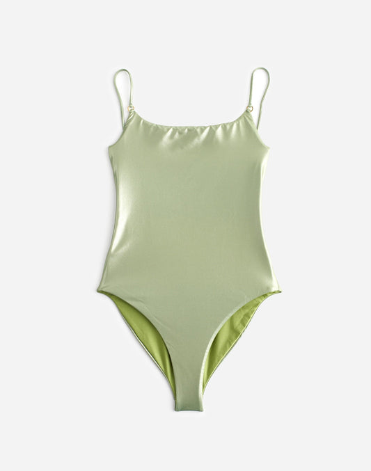 Jade Swim Hinge One-Piece Swimsuit Kiwi | Madewell Popular