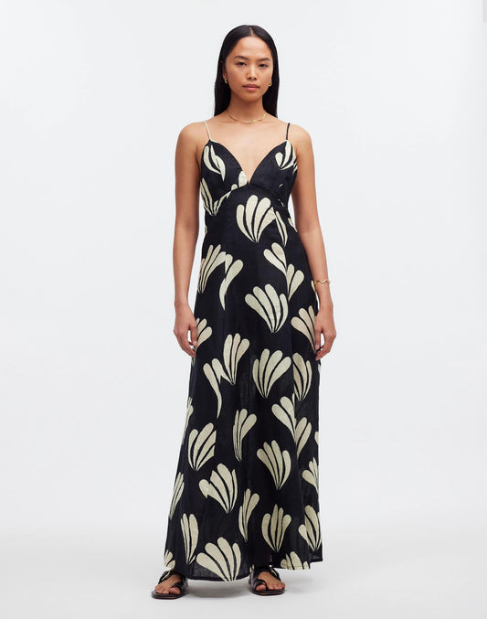 Zulu & Zephyr Palm Linen Dress Palm | Madewell Customer Favorite