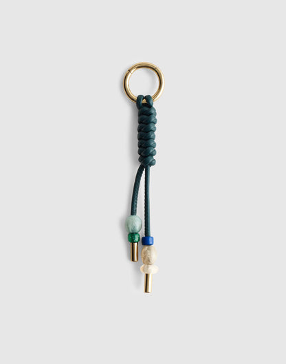 Braided Leather Bag Charm Forest | Madewell Great Value