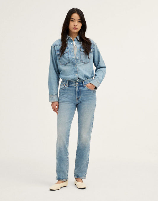The Short Jules Slim-Straight Jean Raebrook Wash | Madewell Everyday