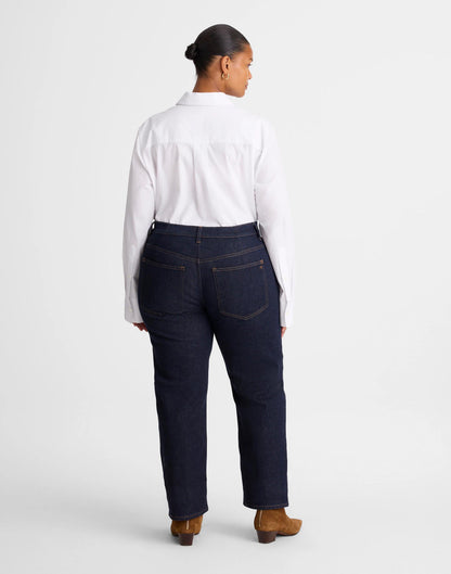 The Plus Jules Slim-Straight Jean Rinse Wash | Madewell Hot Sale