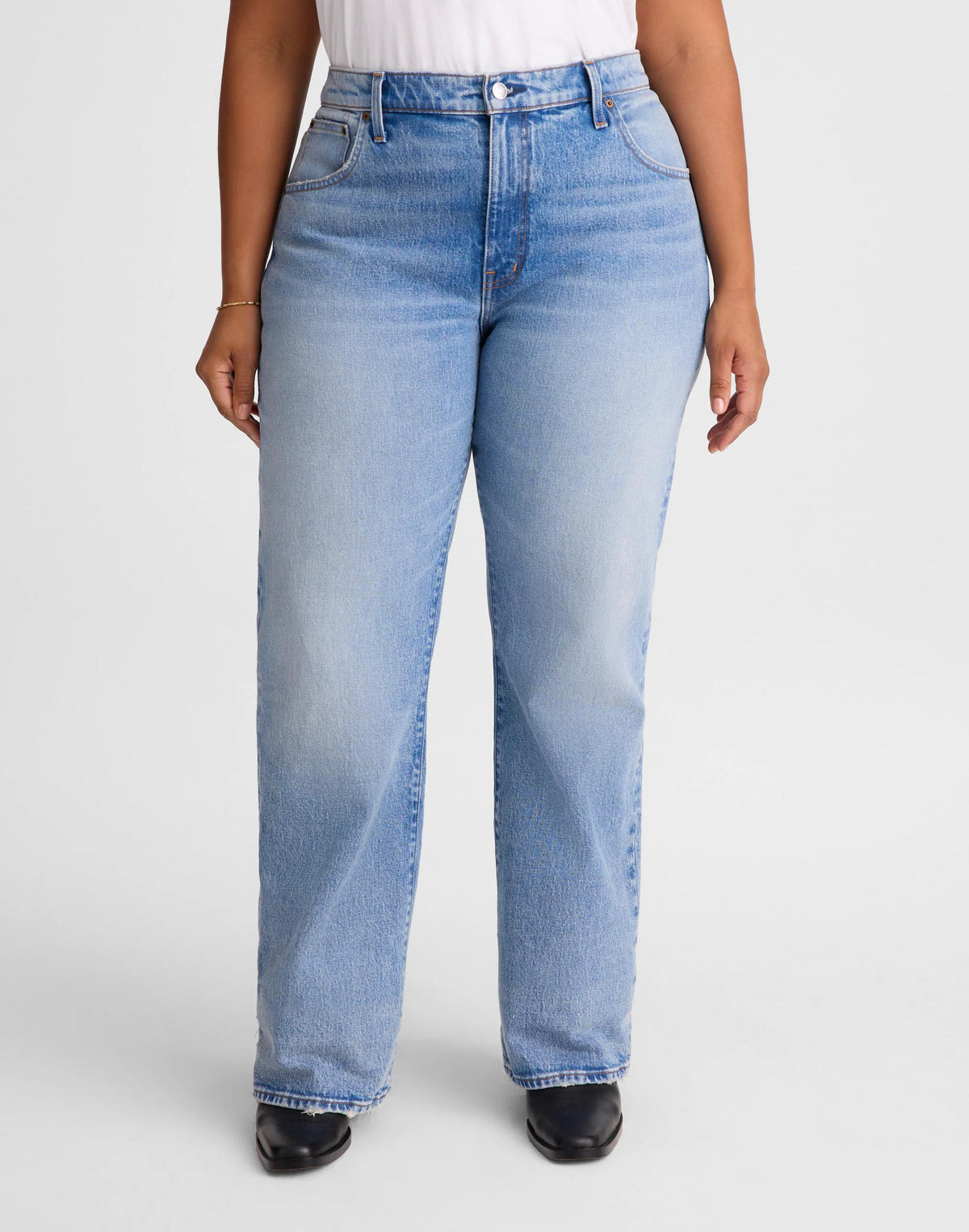 Plus Relaxed Bootcut Jeans Raebrook Wash | Madewell Signature