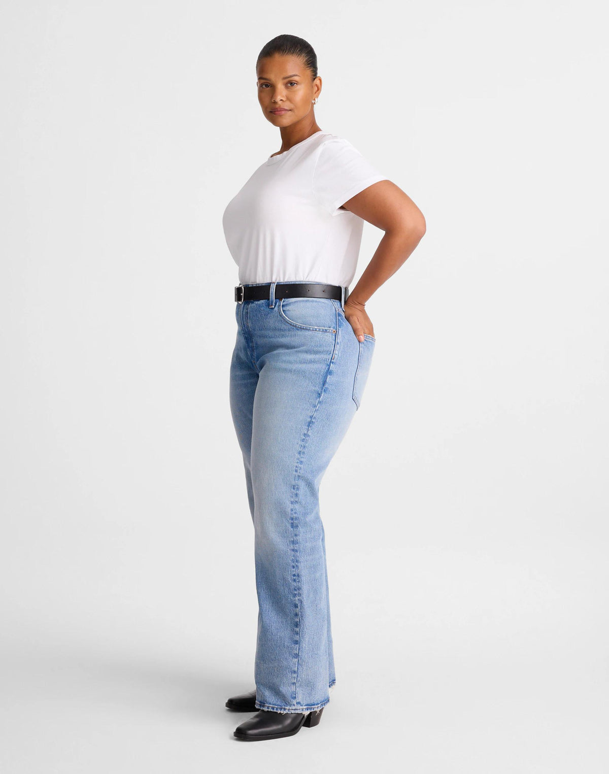 Plus Relaxed Bootcut Jeans Raebrook Wash | Madewell Signature