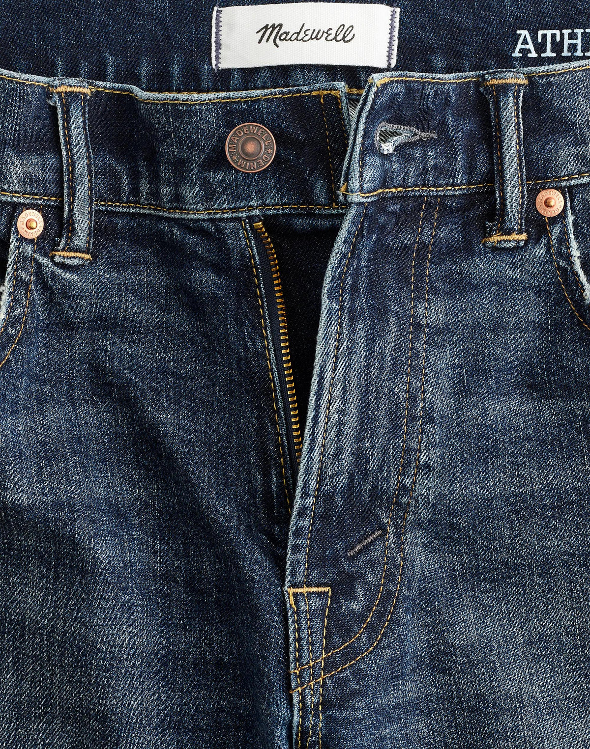Athletic Slim Jeans Danden Wash | Madewell Customer Favorite