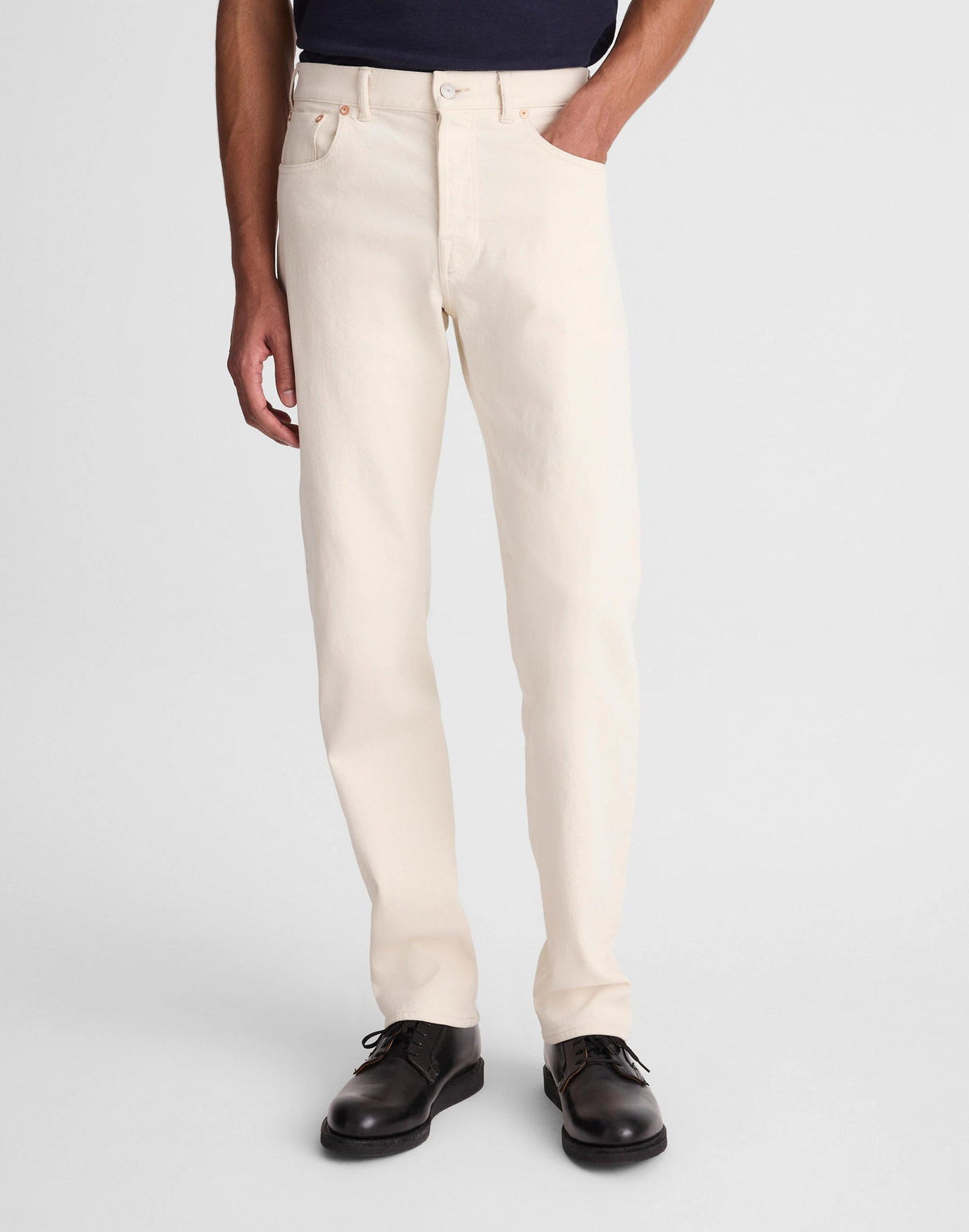 The 1991 Straight-Leg Jean in Artisan Comfort Selvedge Ecru | Madewell Essential