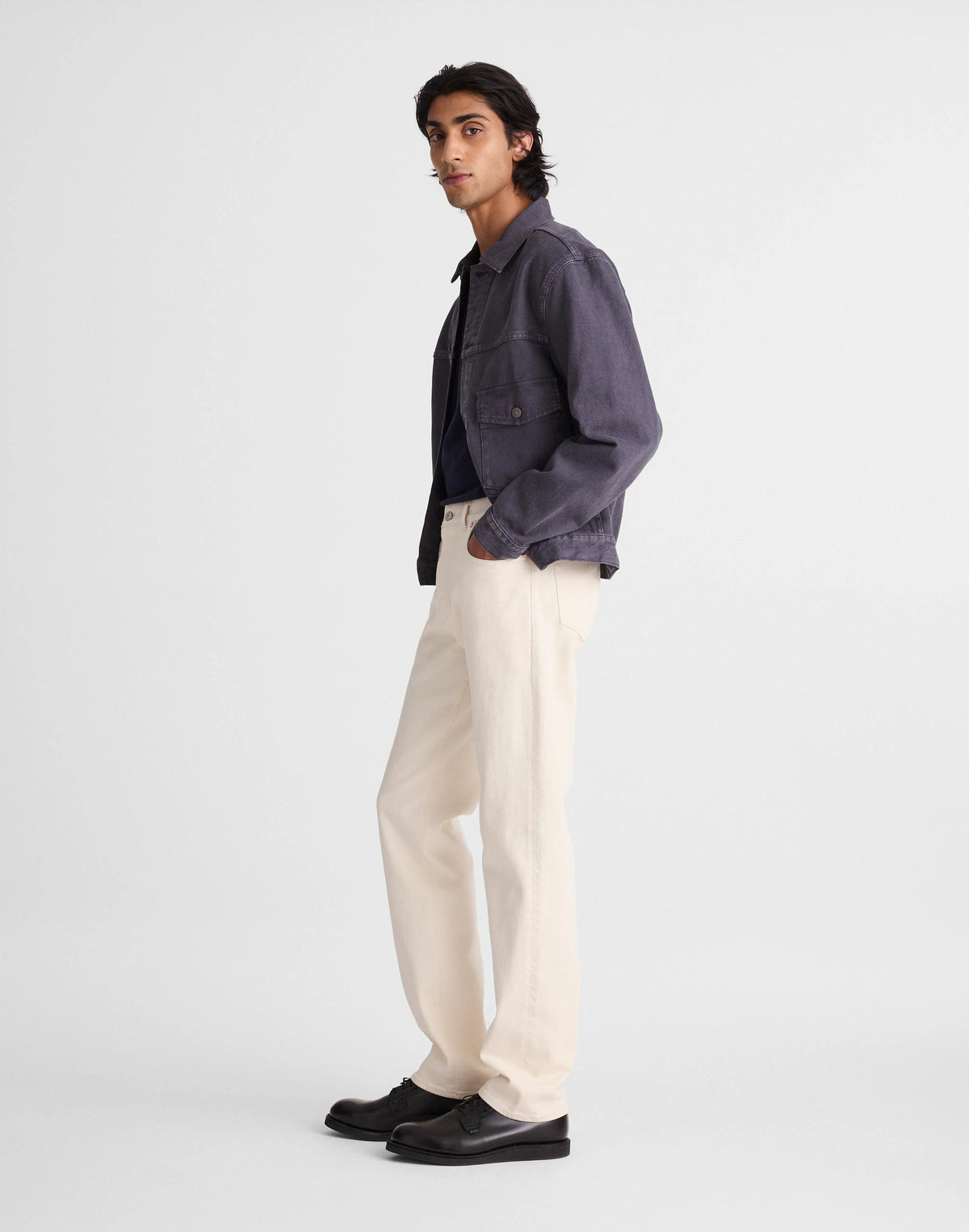The 1991 Straight-Leg Jean in Artisan Comfort Selvedge Ecru | Madewell Essential
