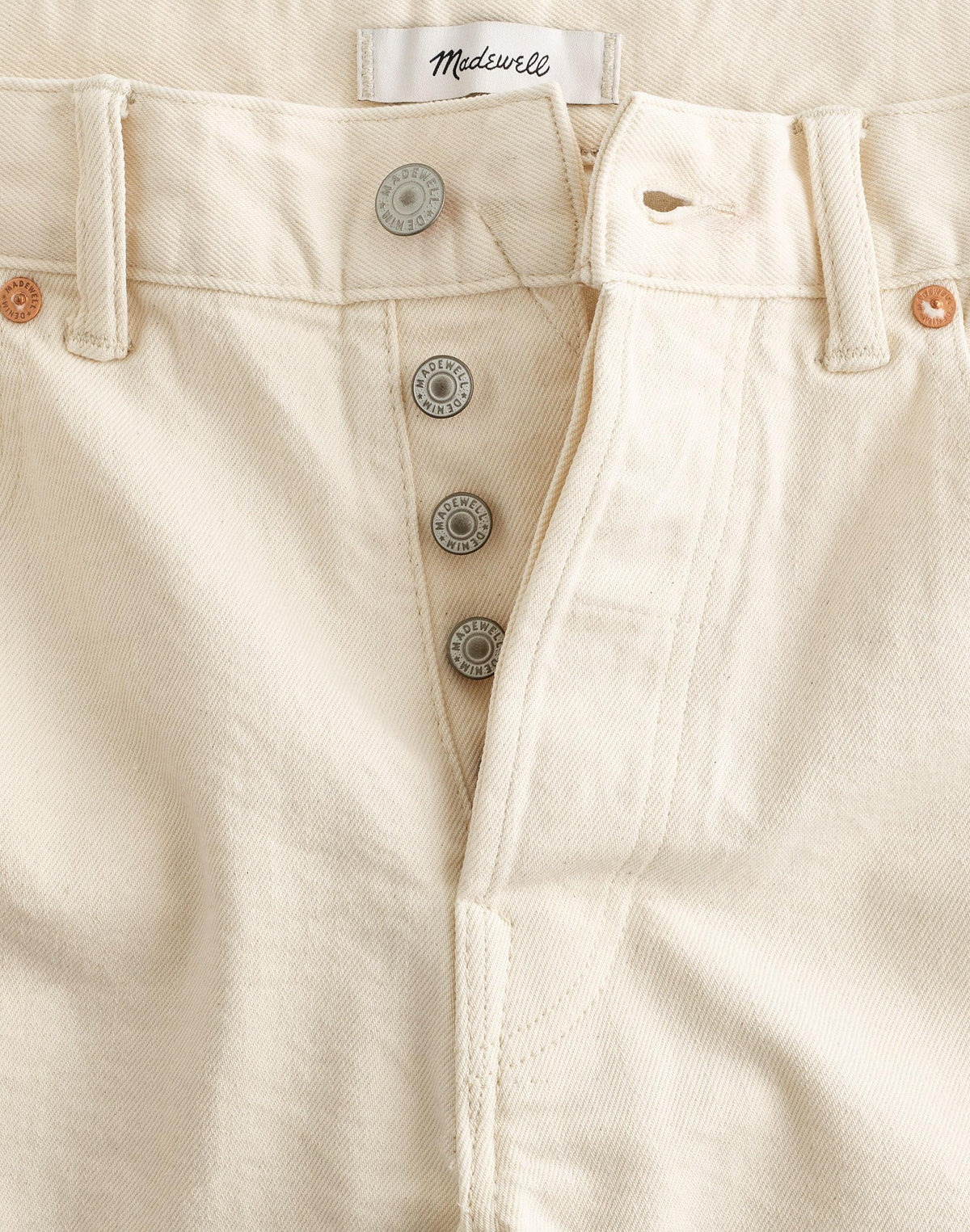 The 1991 Straight-Leg Jean in Artisan Comfort Selvedge Ecru | Madewell Essential