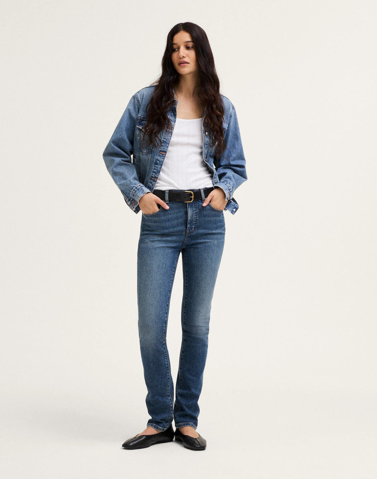 The Pencil Jean in Super Stretch Denim Concho Wash | Madewell Smart Buy