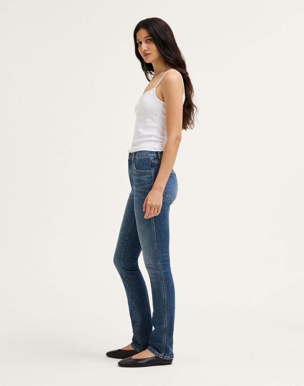 The Pencil Jean in Super Stretch Denim Concho Wash | Madewell Smart Buy