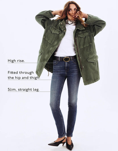 The Pencil Jean in Super Stretch Denim Concho Wash | Madewell Smart Buy