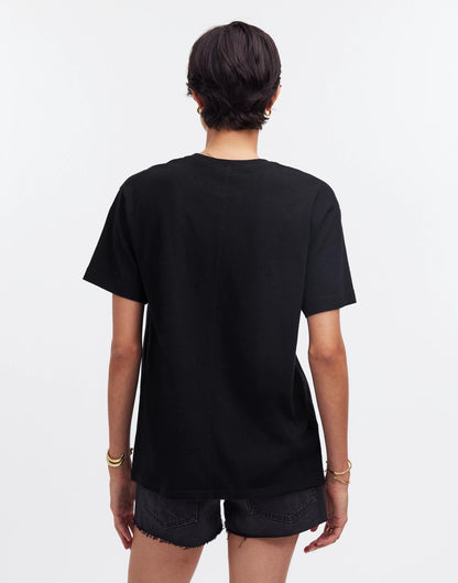 Cotton Relaxed Oversized Tee Jet Black | Madewell Value