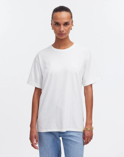 Cotton Relaxed Oversized Tee Eyelet White | Madewell Hot Sale