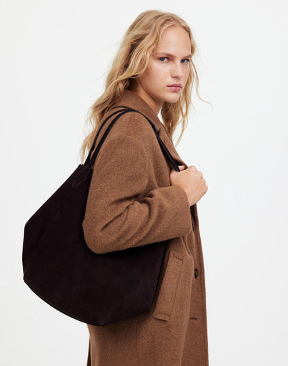 The Shopper Tote Dark Carob | Madewell Classic