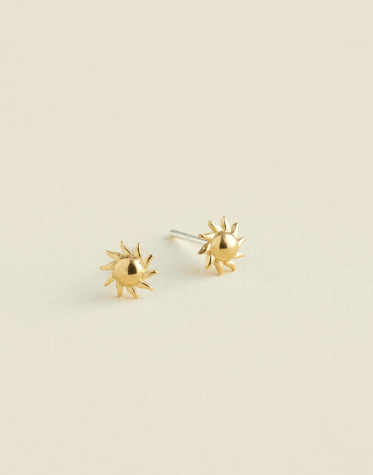 Demi-Fine Sun Stud Earrings 14k Gold | Madewell Essential