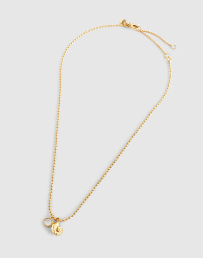 Mother-of-Pearl Ball Chain Necklace Antique Gold | Madewell Hot Sale